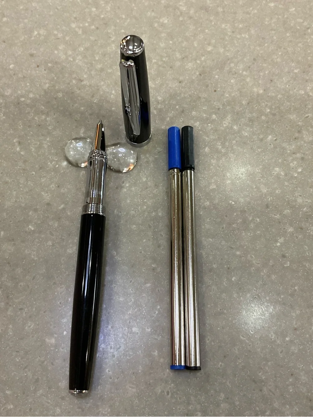 Marquis by Waterford Rollerball.  Black and silver.